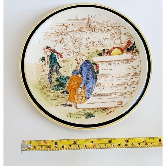 2 Vernon Kilns Plates, Le Pre Aux Clercs Vernon - Picture 8 of 10